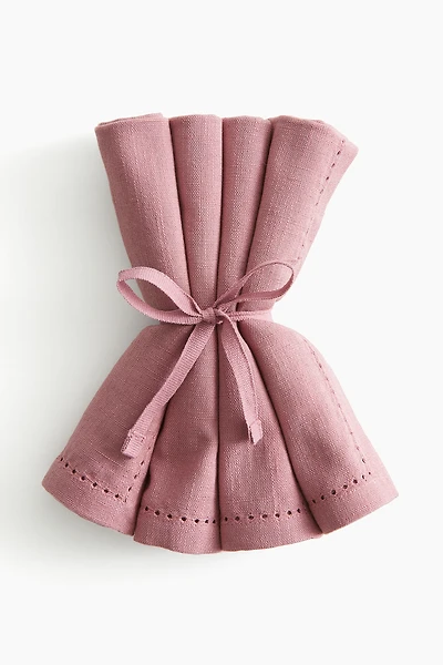 4-Pack Linen-Blend Napkins