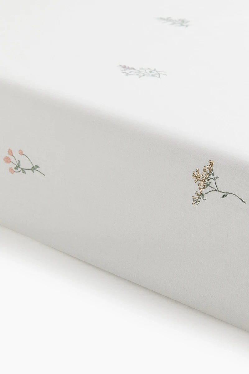 Drap-housse en coton pour lit double