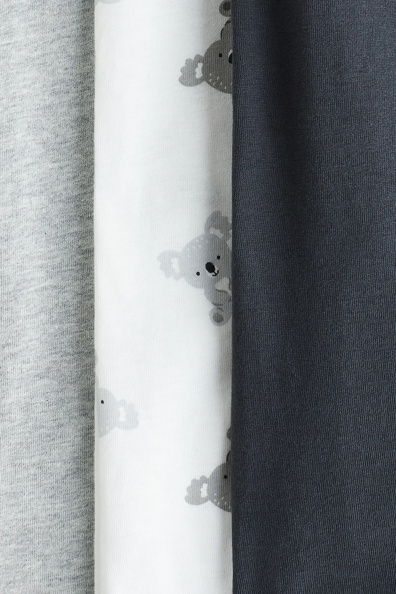 3-pack Pajama Jumpsuits with Zipper