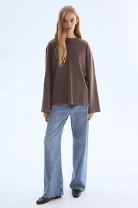 Washed-Look Cotton Top