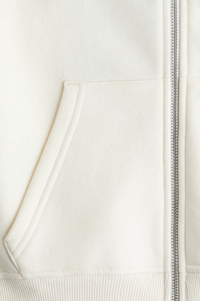 Hooded Jacket with Embroidered Motif