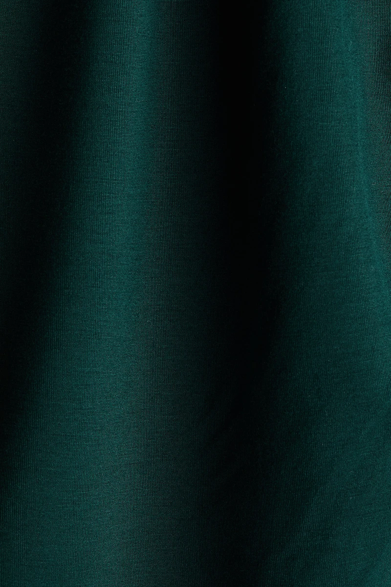 Draped Scarf-Detail Top