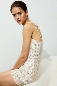 Lace-Trimmed Satin Nightgown