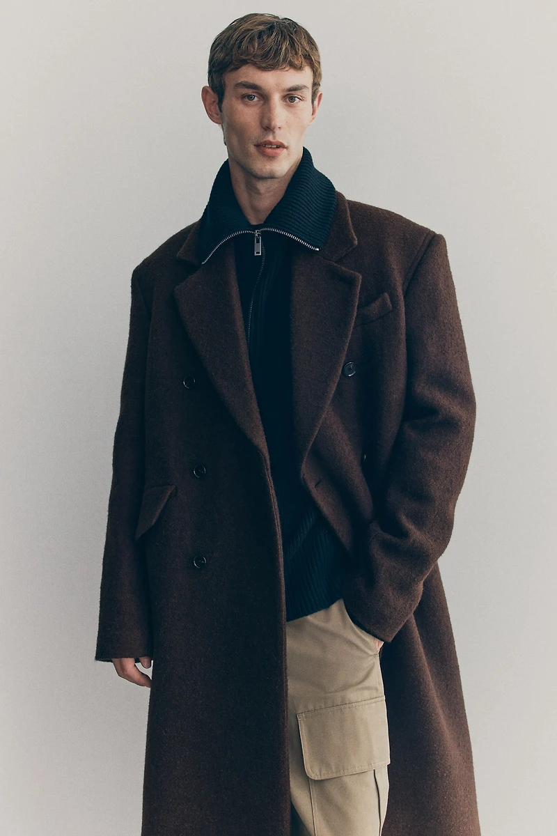 Double-Breasted Wool Coat
