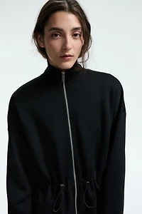 Peplum Sweatshirt Jacket