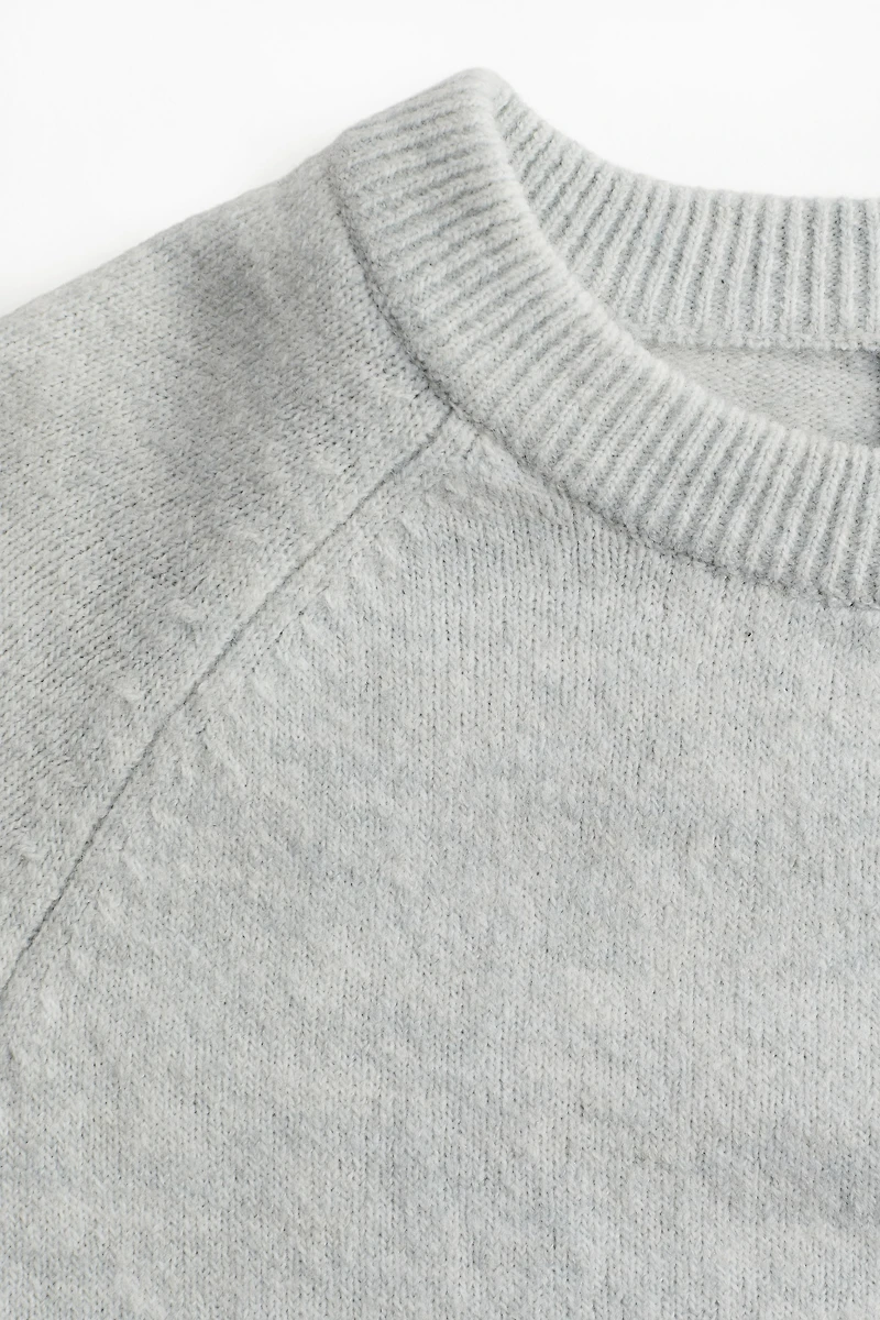 Short Fine-Knit Sweater