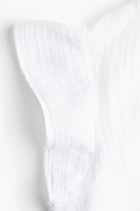 Flutter-Sleeved Muslin Blouse