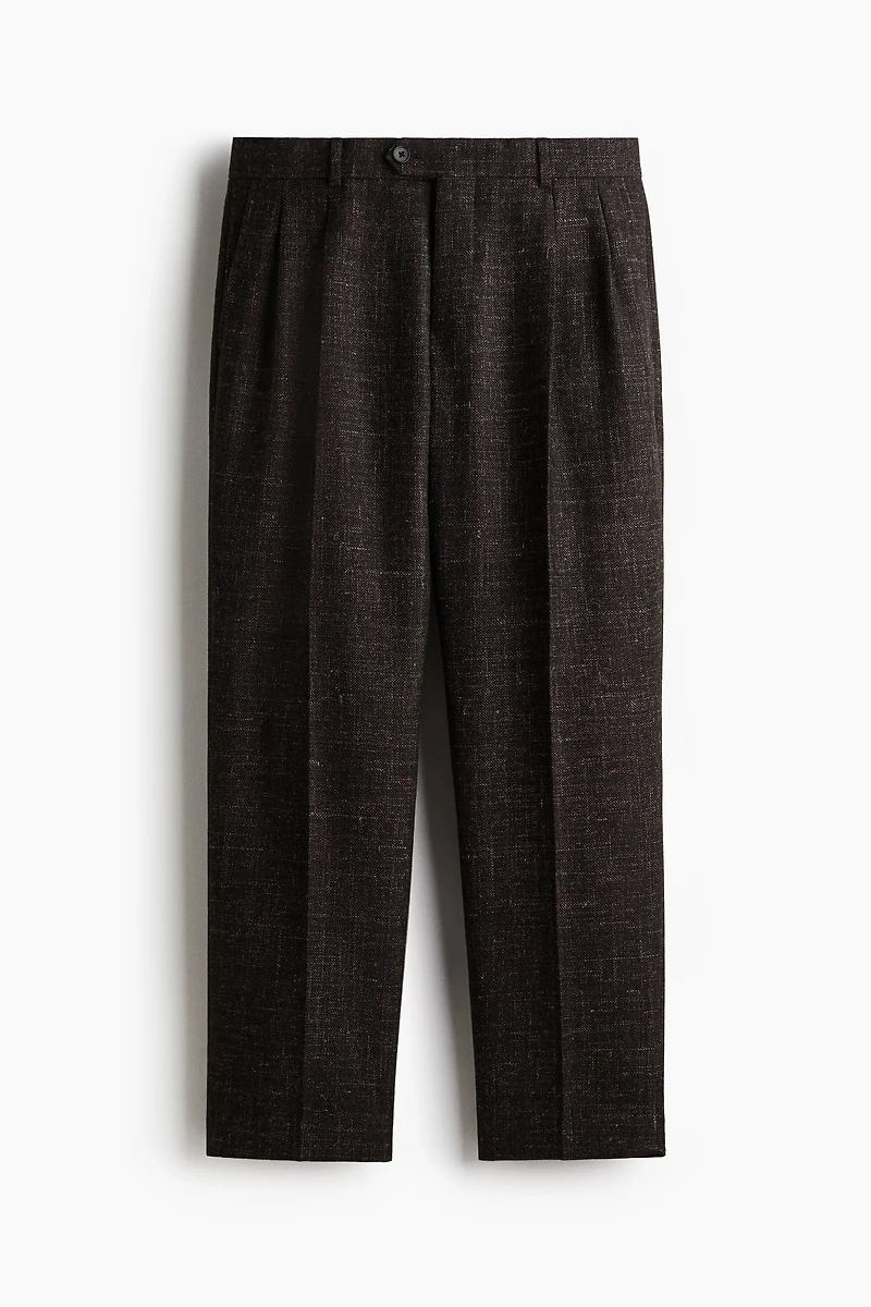 Regular-Fit Wool-Blend Suit Pants