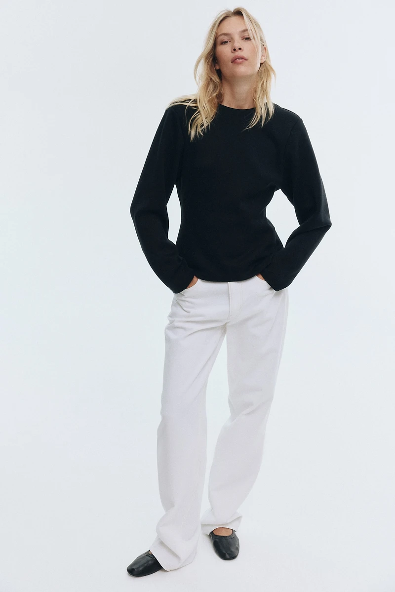 Haut en scuba avec dos décolleté