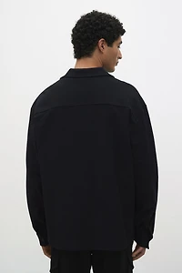 Loose-Fit Brushed Overshirt
