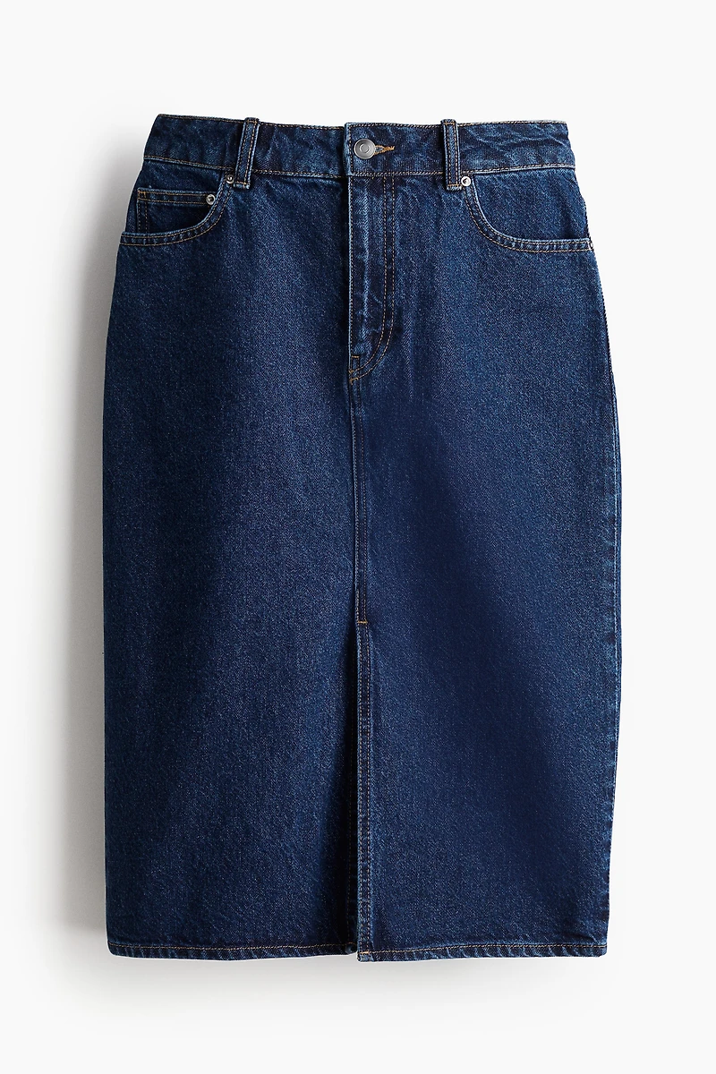 Jupe de longueur genou en denim