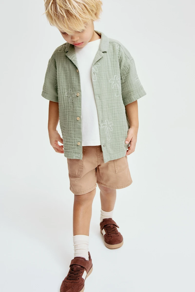 Lot de 2 shorts en toile