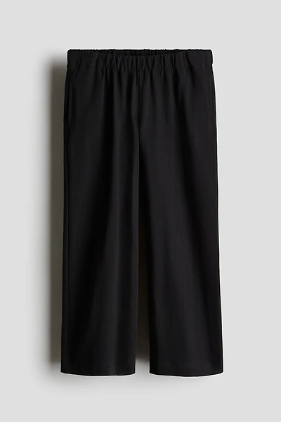 Wide-Leg Jersey Pants