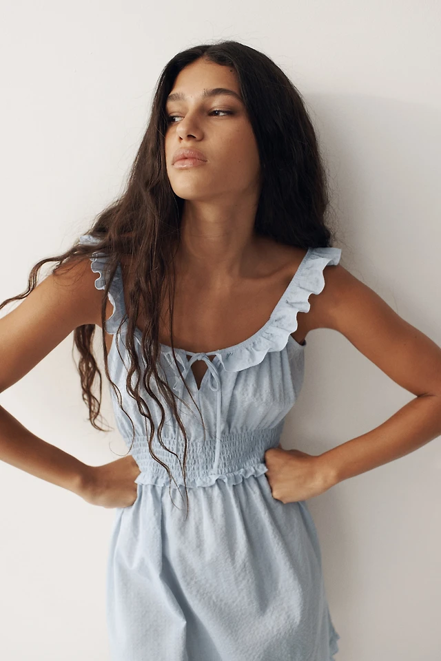 H&M Ruffle-trimmed Midi Dress