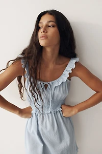Ruffle-Trimmed Dress