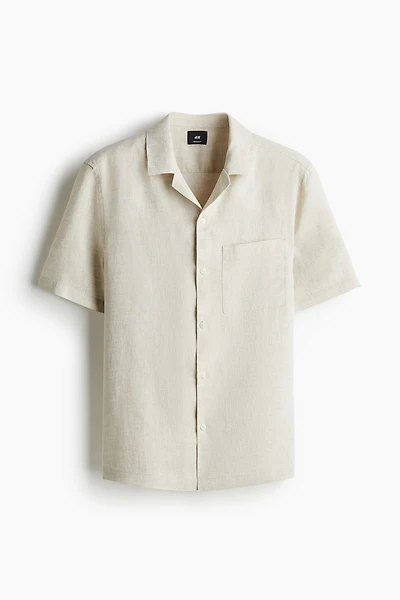 Regular-Fit Linen Resort Shirt
