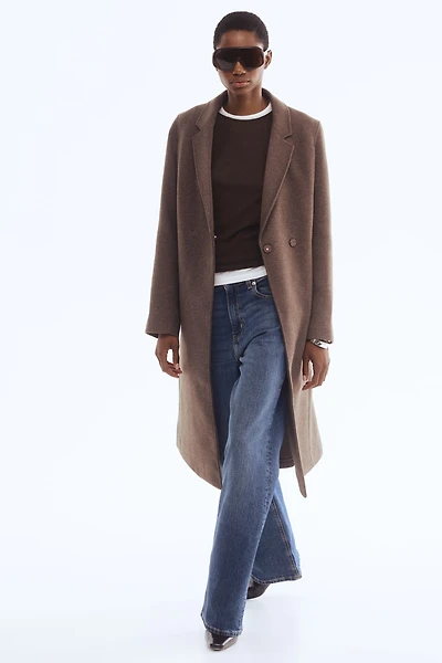 Manteau avec ceinture à nouer