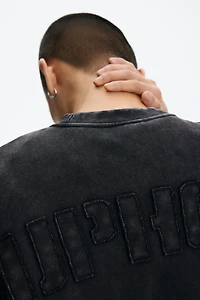 Oversized Fit washed-look sweatshirt