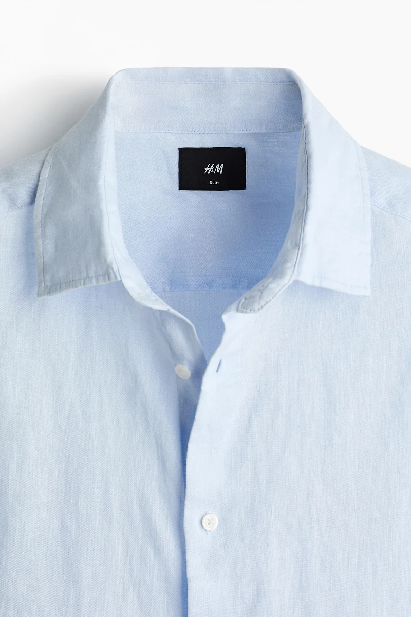 Slim Fit Linen Shirt