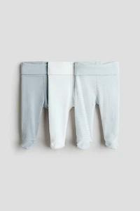 3-pack Foldover-Waist Leggings