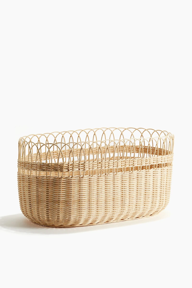 Panier de rangement en rotin