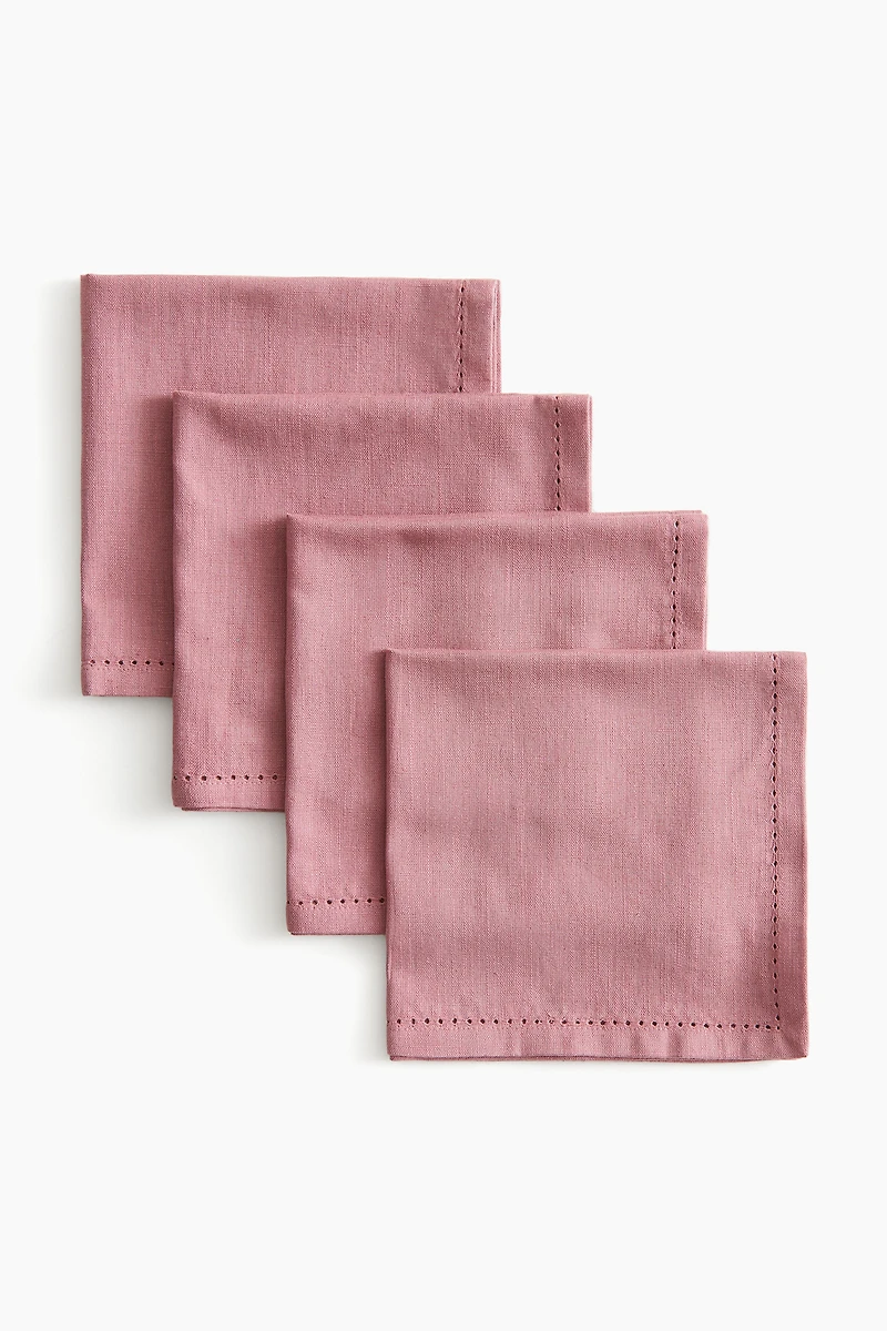 4-Pack Linen-Blend Napkins