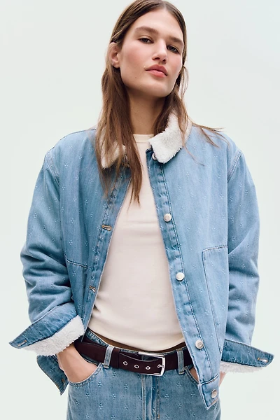 Denim Jacket with Collar