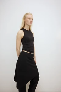Cooling Slim-Fit Ribbed Shelf-Bra Tank Top