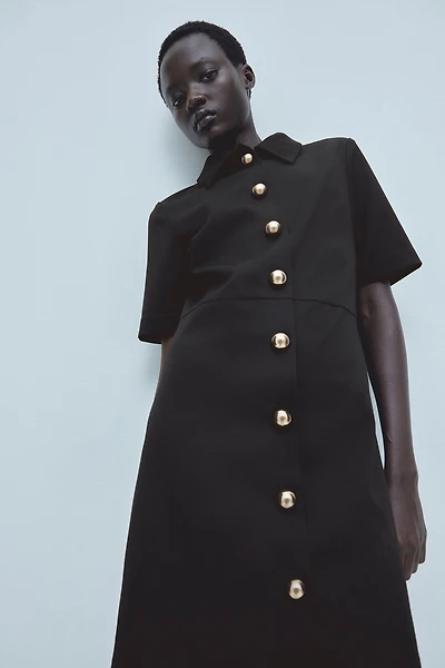 Twill Shirt Dress