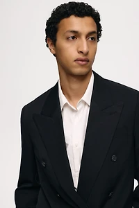 Relaxed-Fit Double-Breasted Jacket