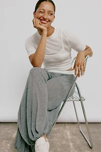 Knit Balloon-Leg Pants