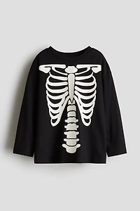 Cotton T-Shirt with Motif