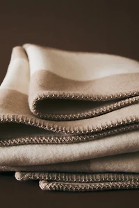 Couverture en laine mélangée