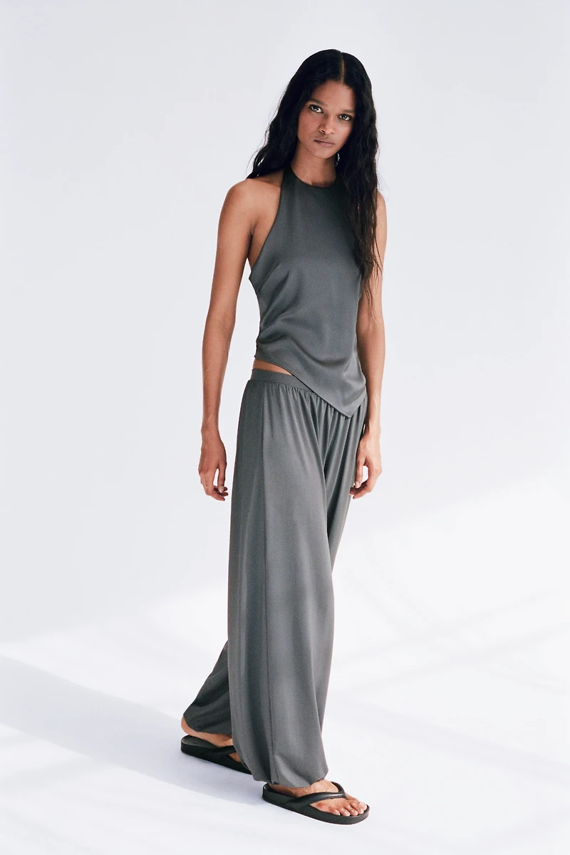 Asymmetric Halterneck Top