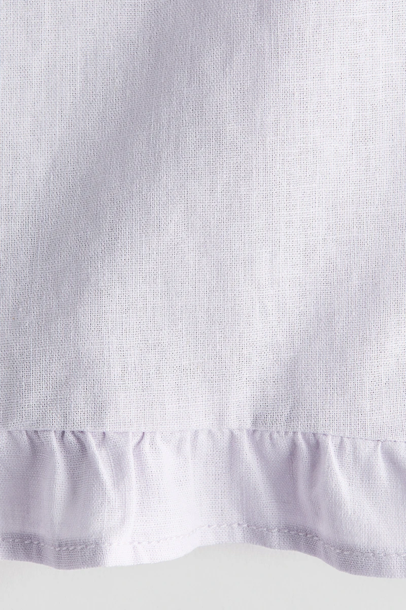 Linen-Blend Drawstring Pants