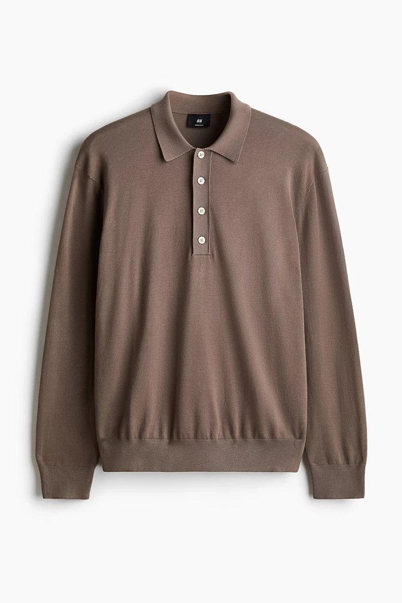 Polo coupe classique en fin tricot