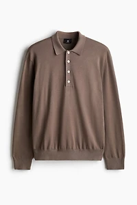 Polo coupe classique en fin tricot