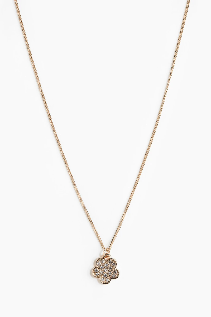 Rhinestone-Pendant Necklace