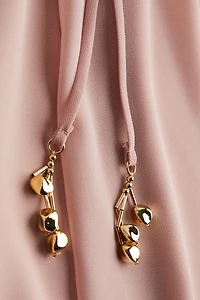 V-Neck Chiffon Dress