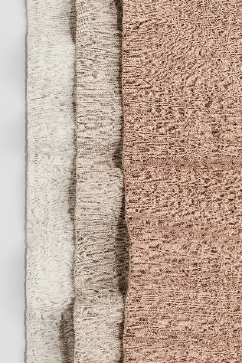 3-pack small muslin cloths