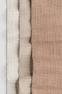 3-pack small muslin cloths