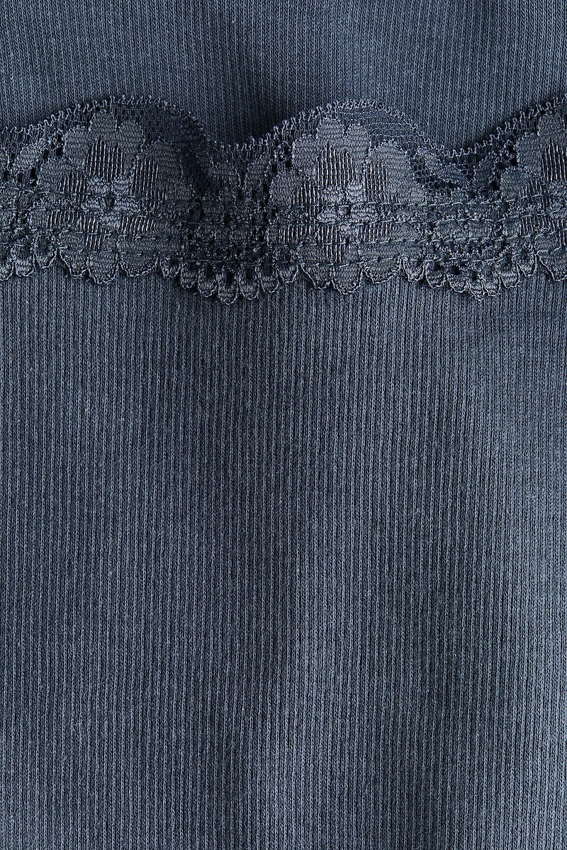 Lace-Trimmed Tank Top