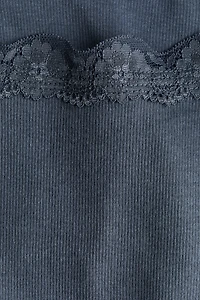 Lace-Trimmed Tank Top