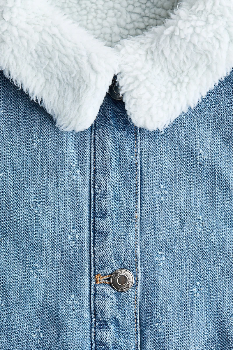 Denim Jacket with Collar