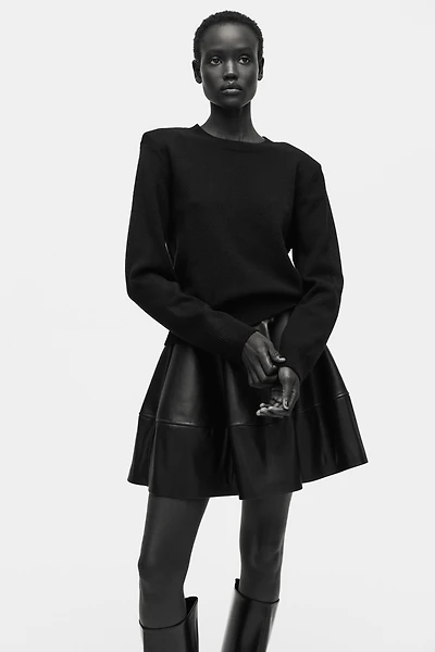 Shoulder-Pad Sweater