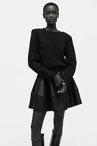 Shoulder-Pad Sweater