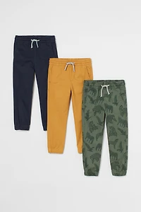 3-pack Twill Joggers