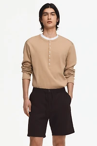 Regular-Fit Linen-Blend Shorts