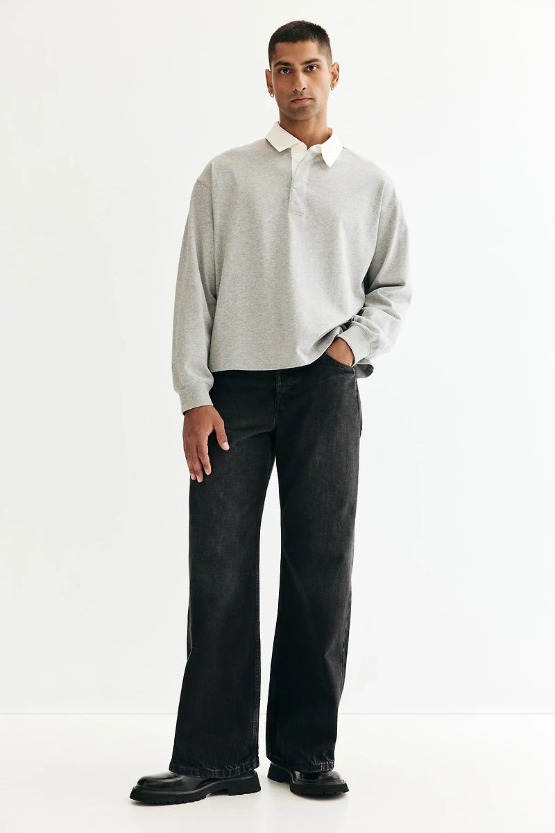 Loose-Fit Cotton Polo Shirt