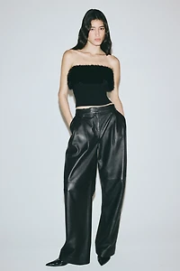 Haut tube en tricot côtelé